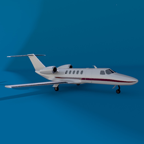 Cessna citation cj4 private jet 3D model_5