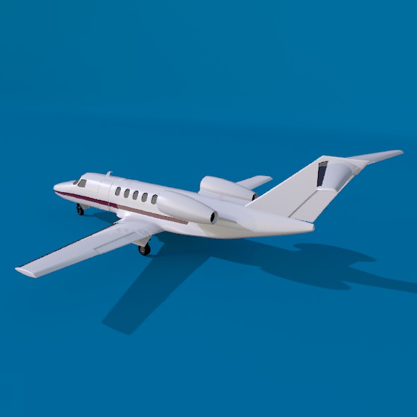 Cessna citation cj4 private jet 3D model_2