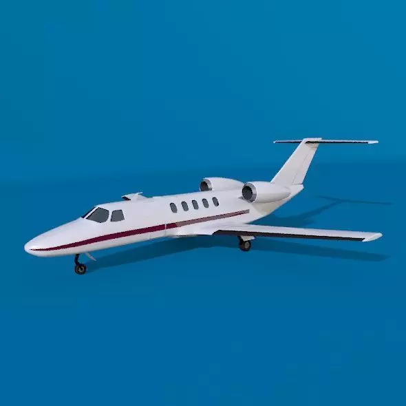 Cessna citation cj4 private jet 3D model_0