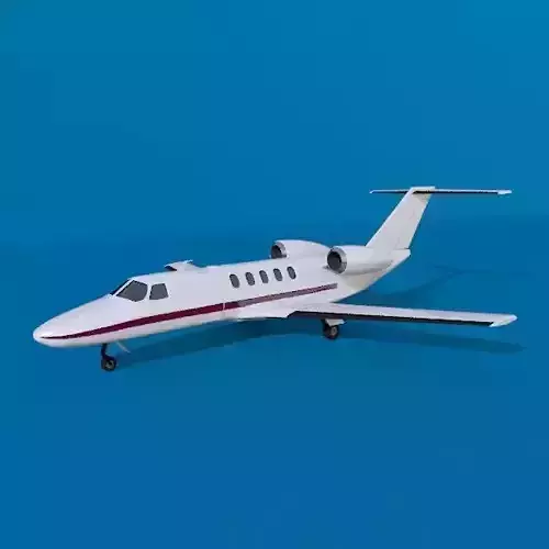 Cessna citation cj4 private jet 3D model