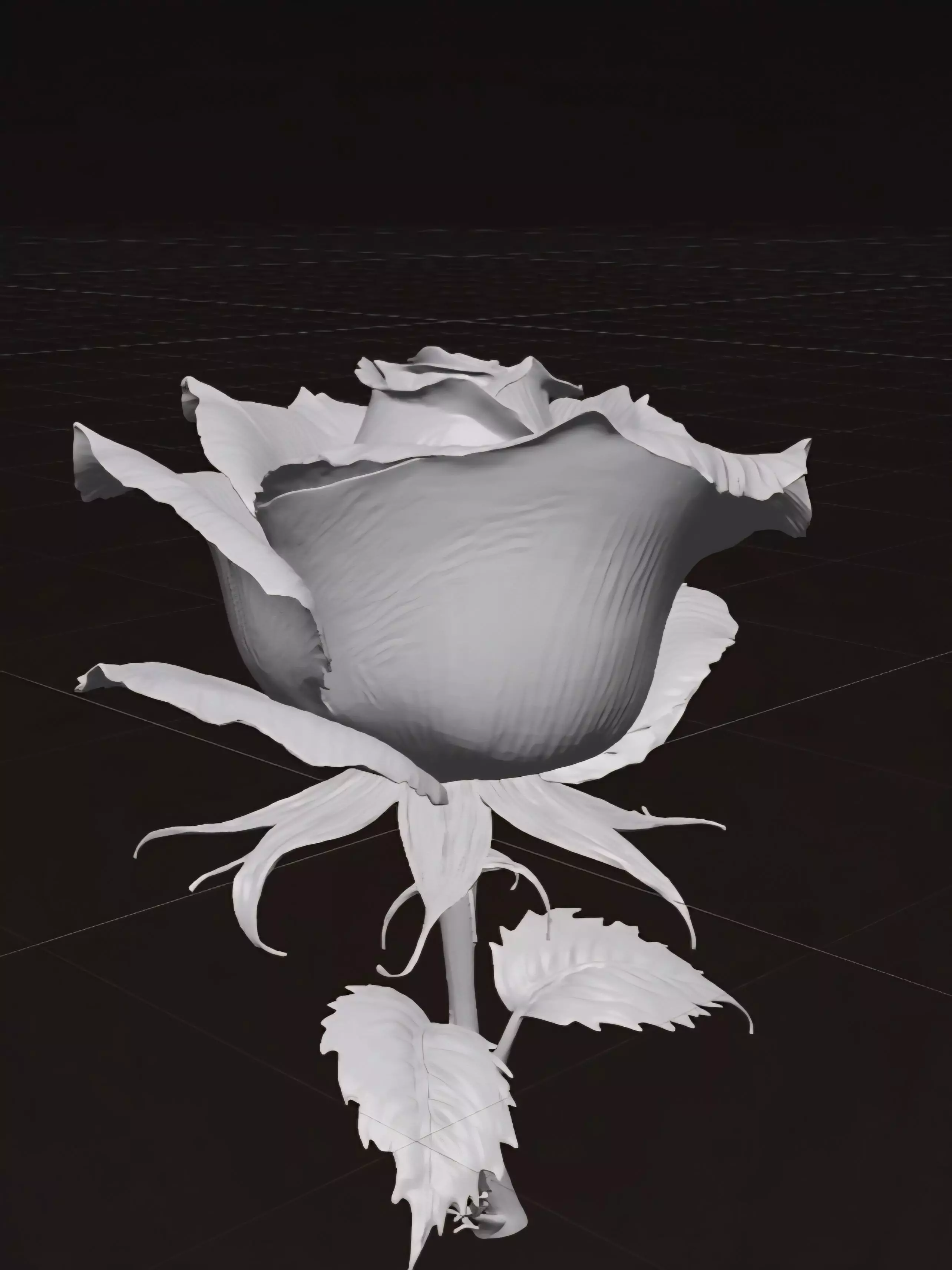 Rose Flower 3D Model 3D print model_6