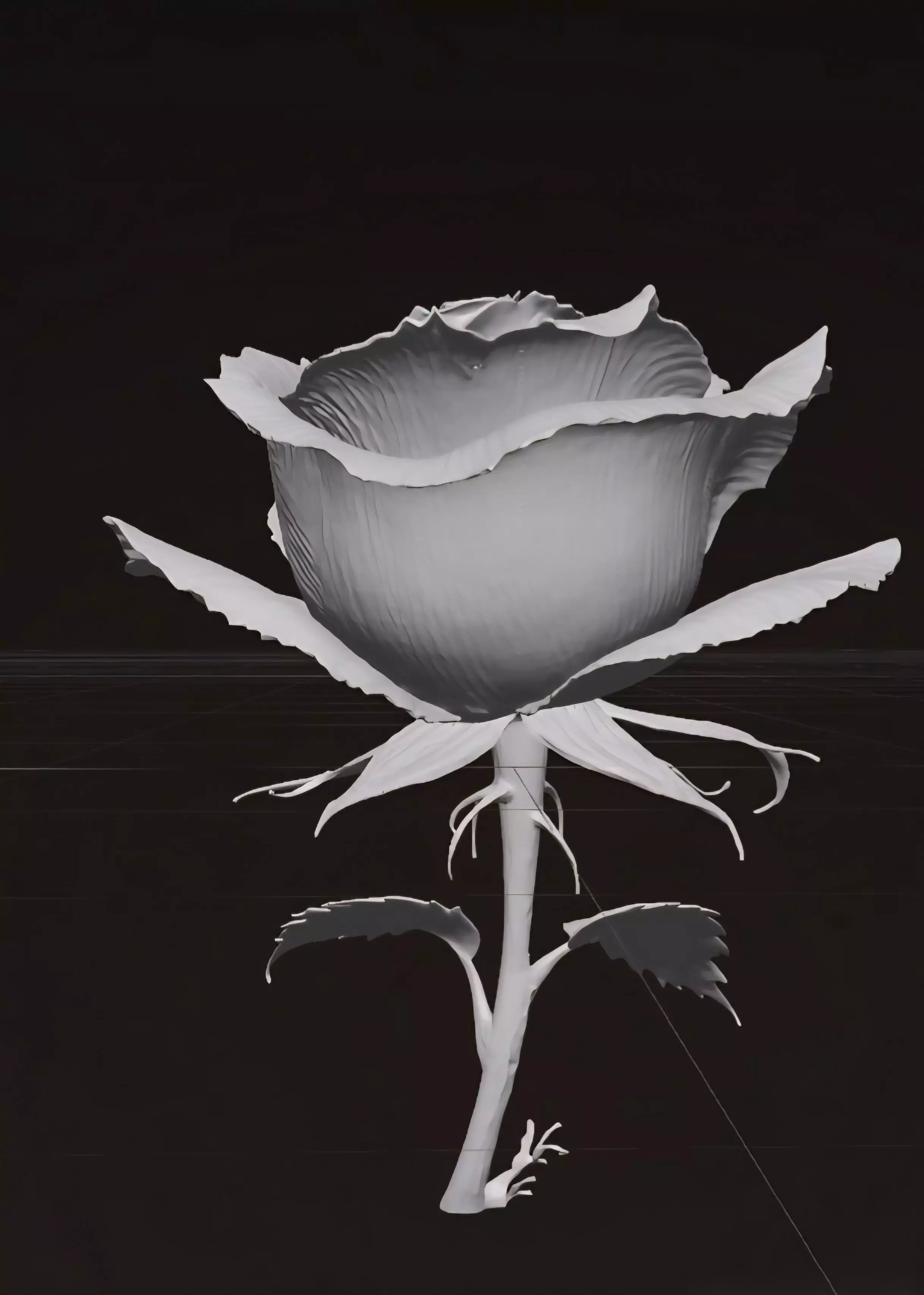 Rose Flower 3D Model 3D print model_8