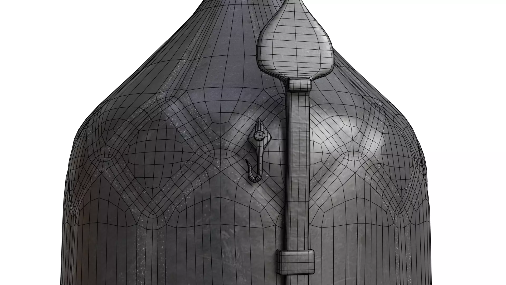 Medieval Helmet 3D model_3