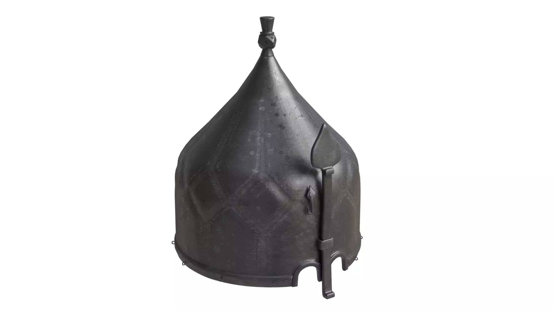 Medieval Helmet 3D model_0