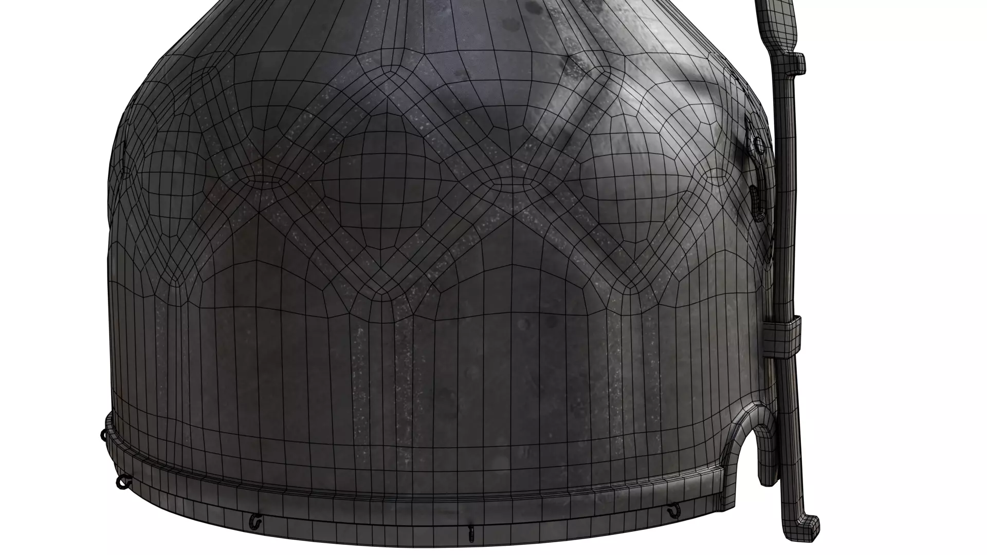 Medieval Helmet 3D model_4