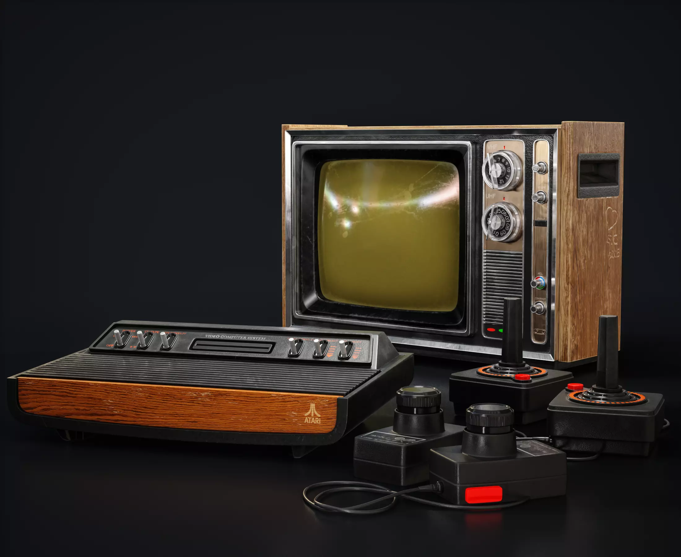 Atari 2000 Low-poly 3D model