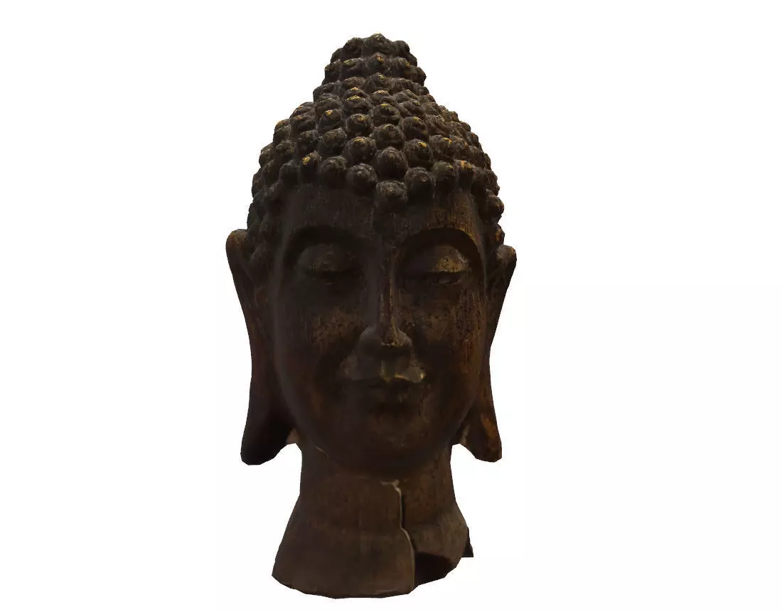 Wooden Brahma Head 3D model