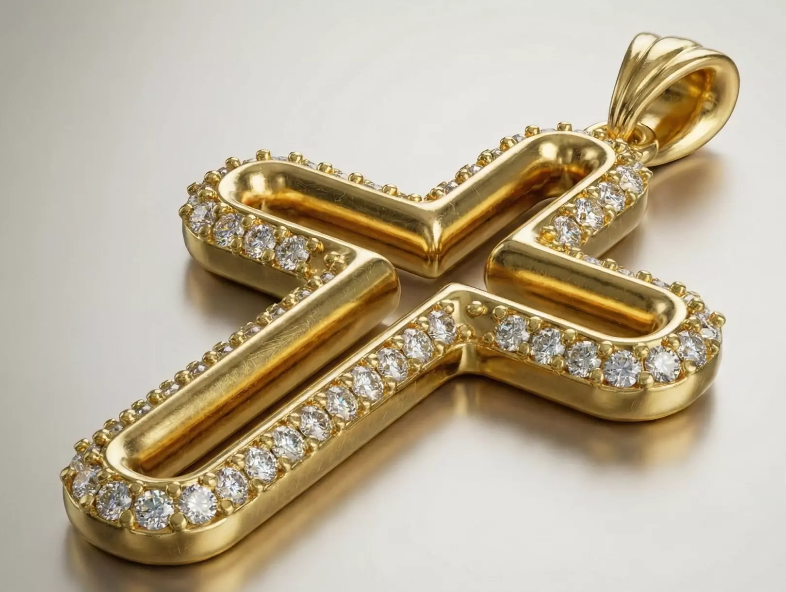 Cross Pendant 3D Printable Jewelry Model 3DM STL OBJ FBX KeyShot 3D print model