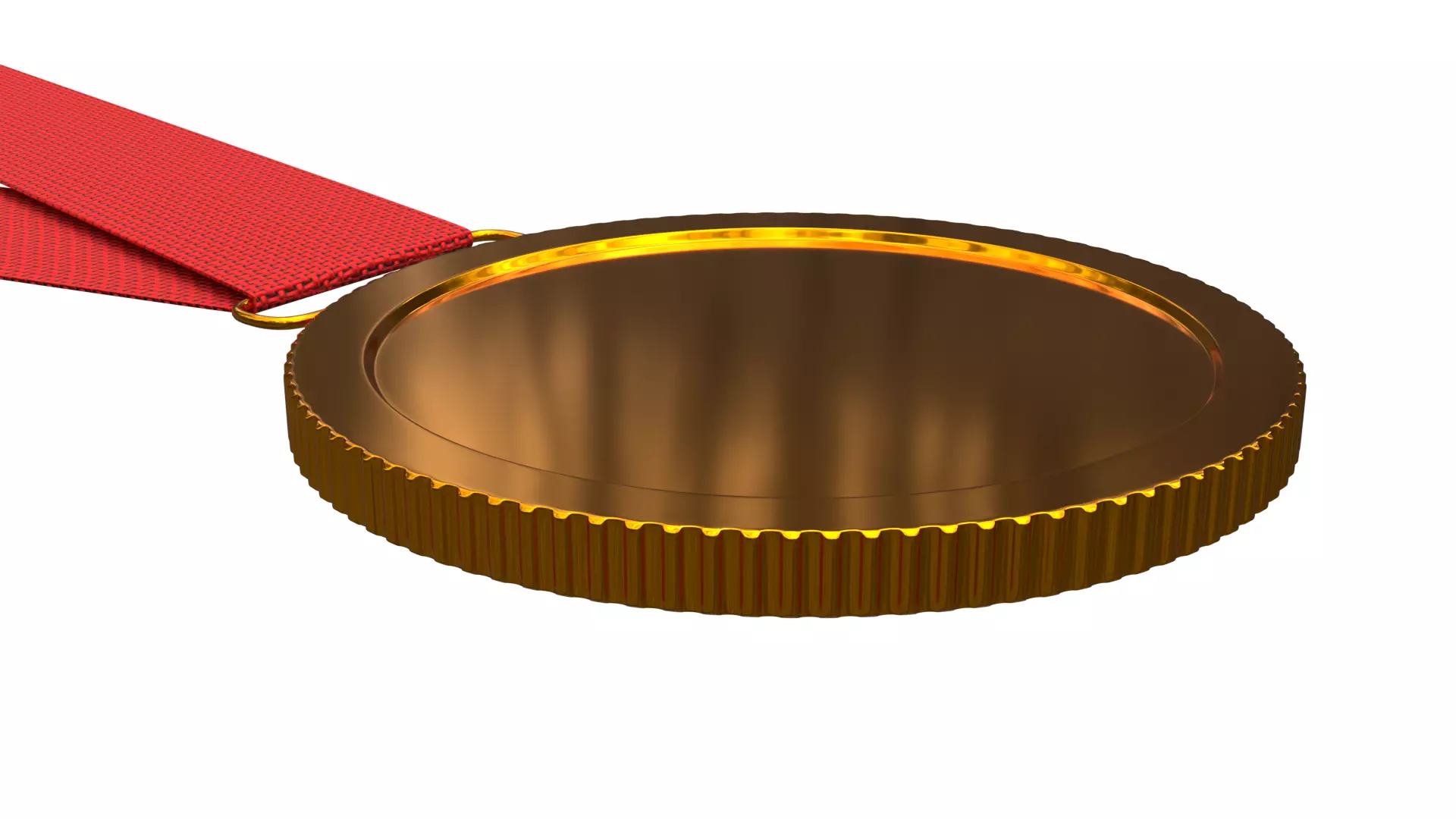 Gold Medal PBR 3D model_6