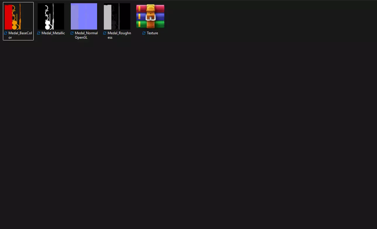 Gold Medal PBR 3D model_29