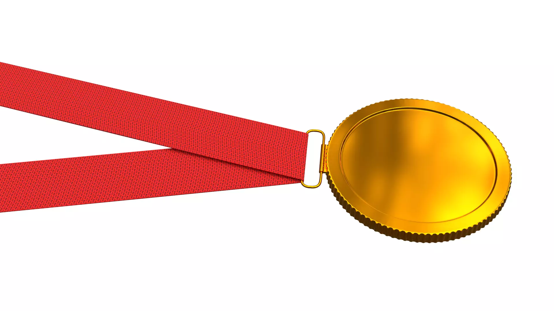 Gold Medal PBR 3D model_4