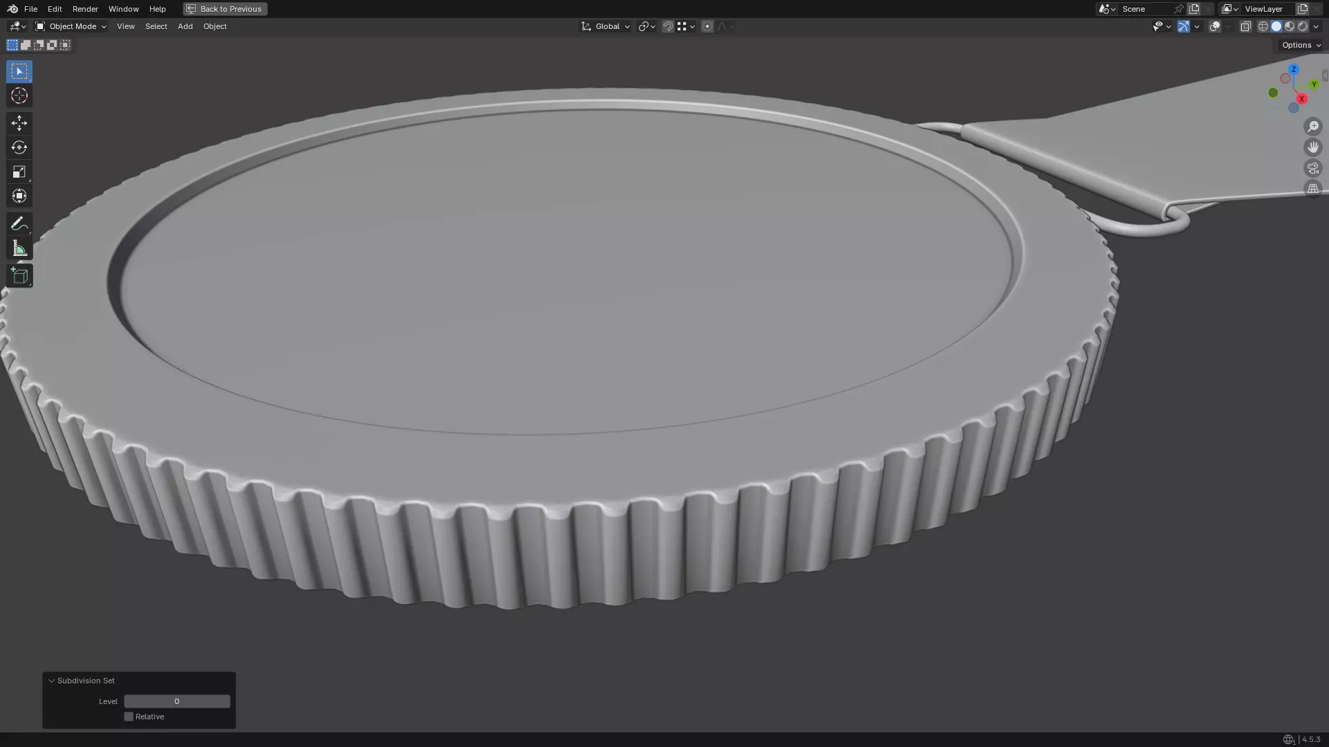 Gold Medal PBR 3D model_18