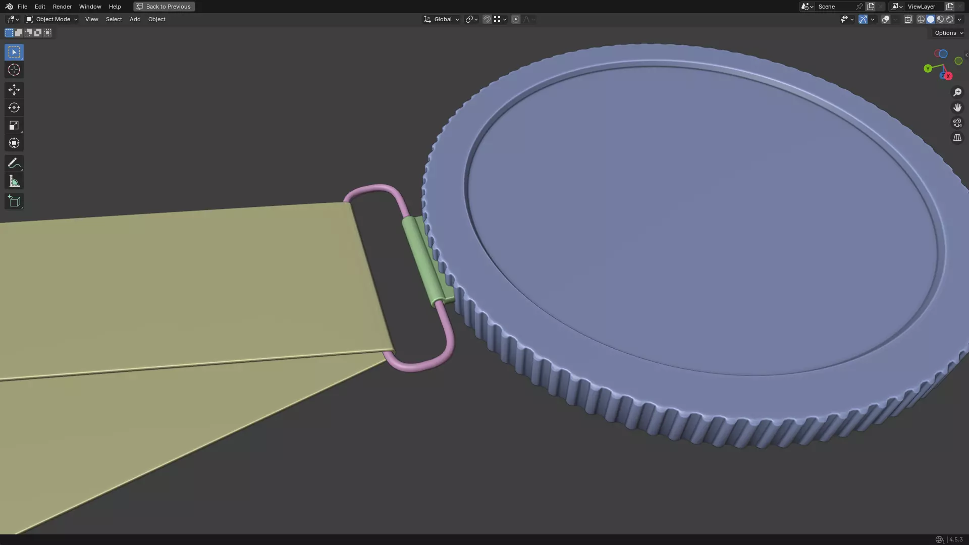 Gold Medal PBR 3D model_25