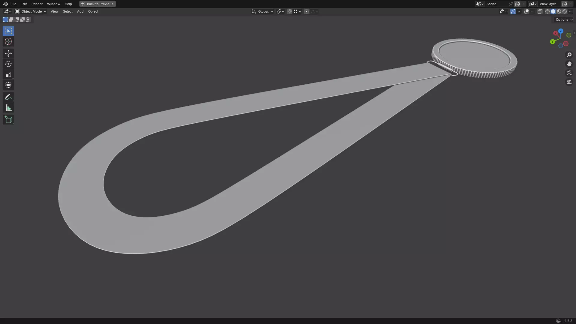 Gold Medal PBR 3D model_12