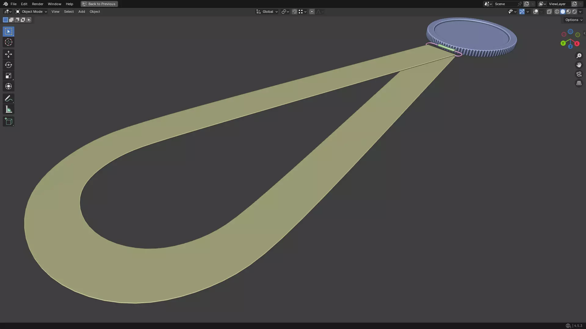 Gold Medal PBR 3D model_24