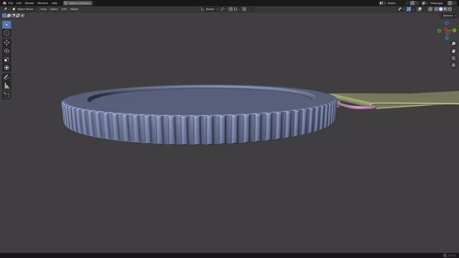 Gold Medal PBR 3D model_26