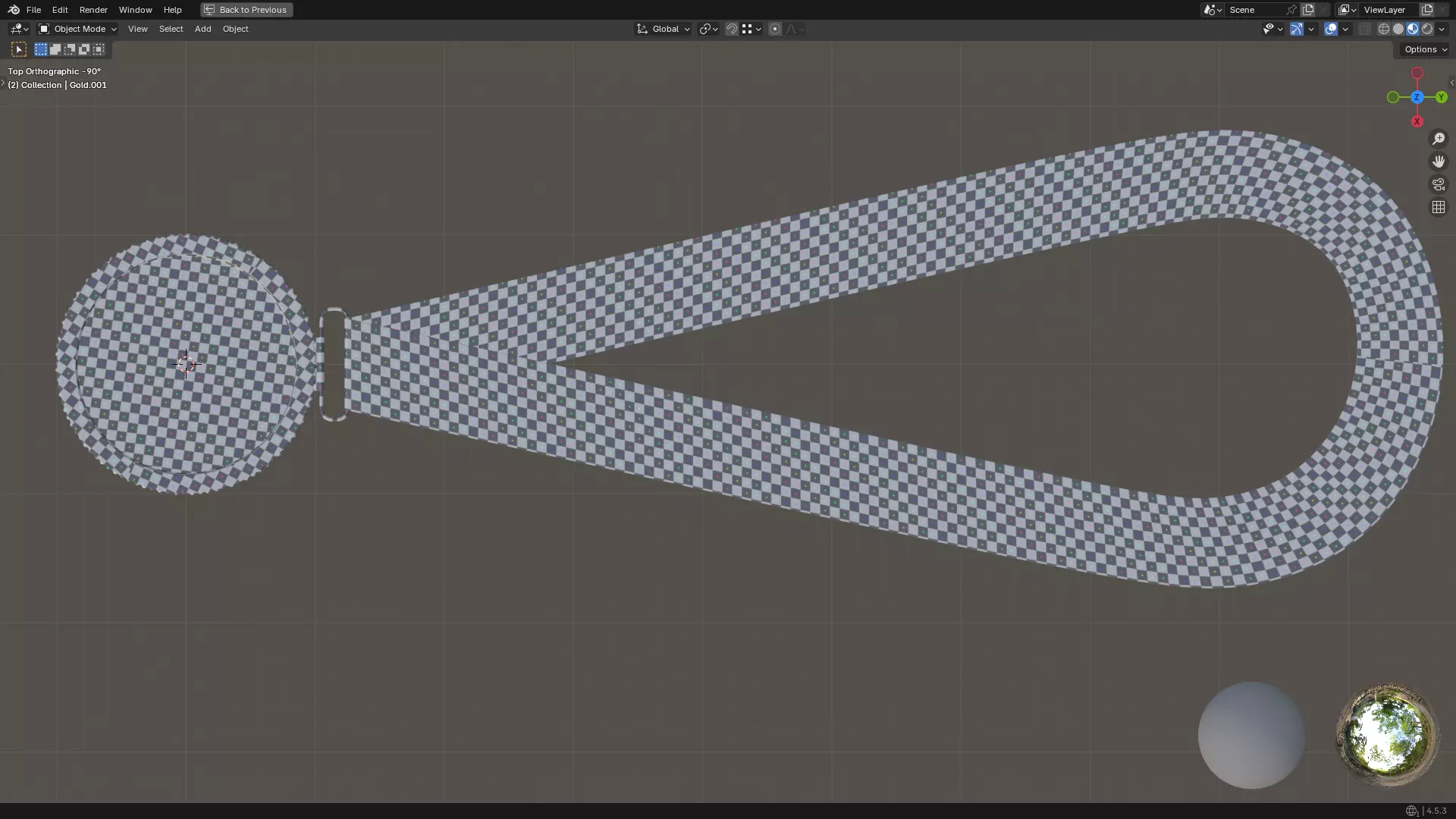 Gold Medal PBR 3D model_36