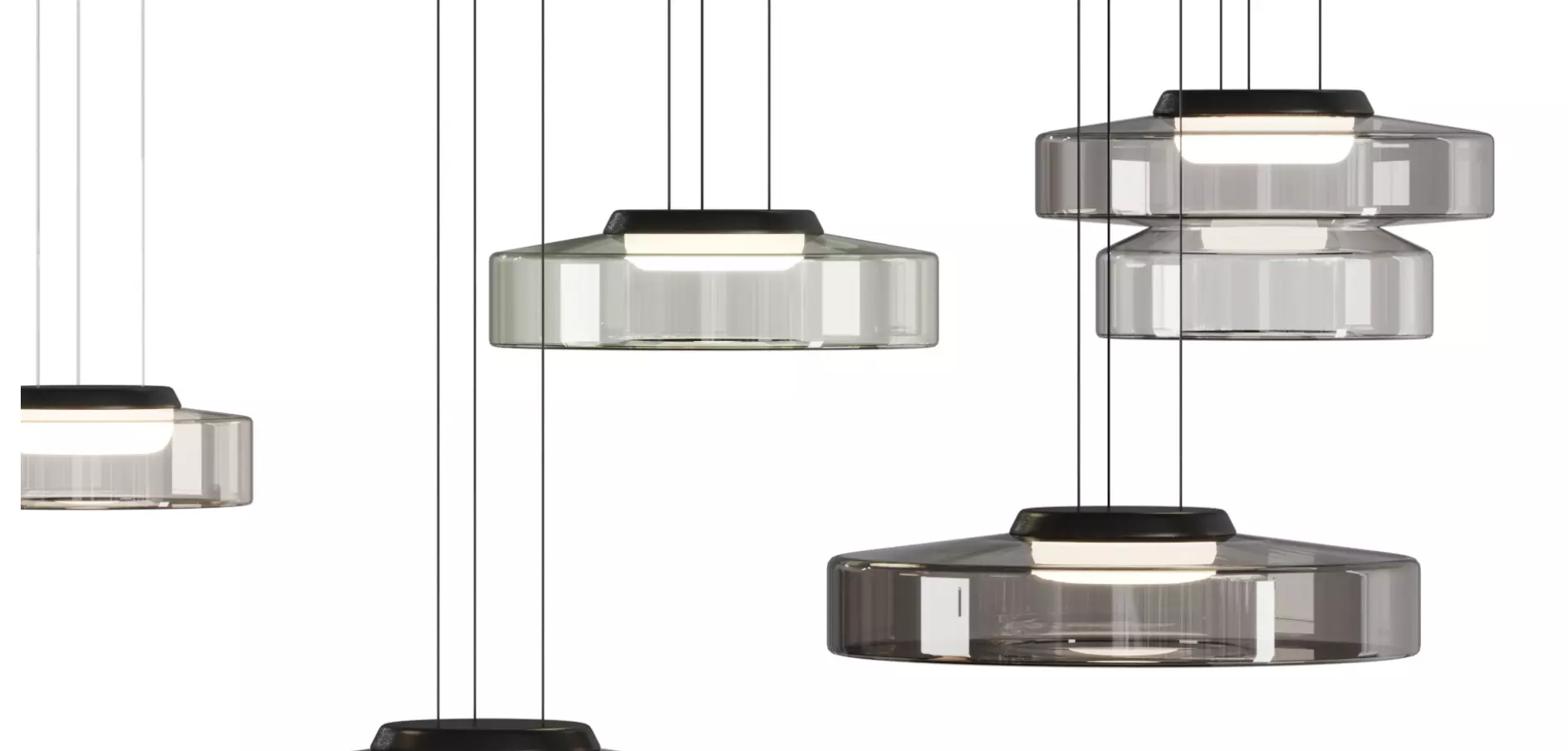 Aurea Glass Hanglamp Bauhaus Stijl  Low-poly 3D model_8