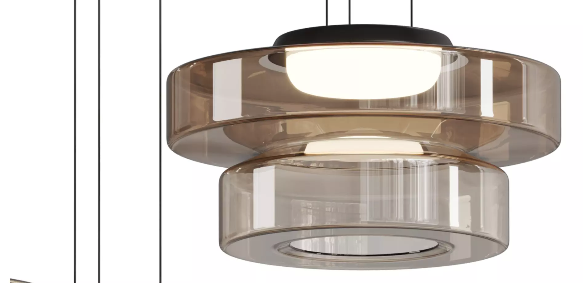 Aurea Glass Hanglamp Bauhaus Stijl  Low-poly 3D model_6