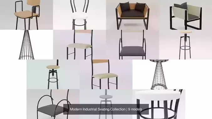 Modern Industrial Seating Collection