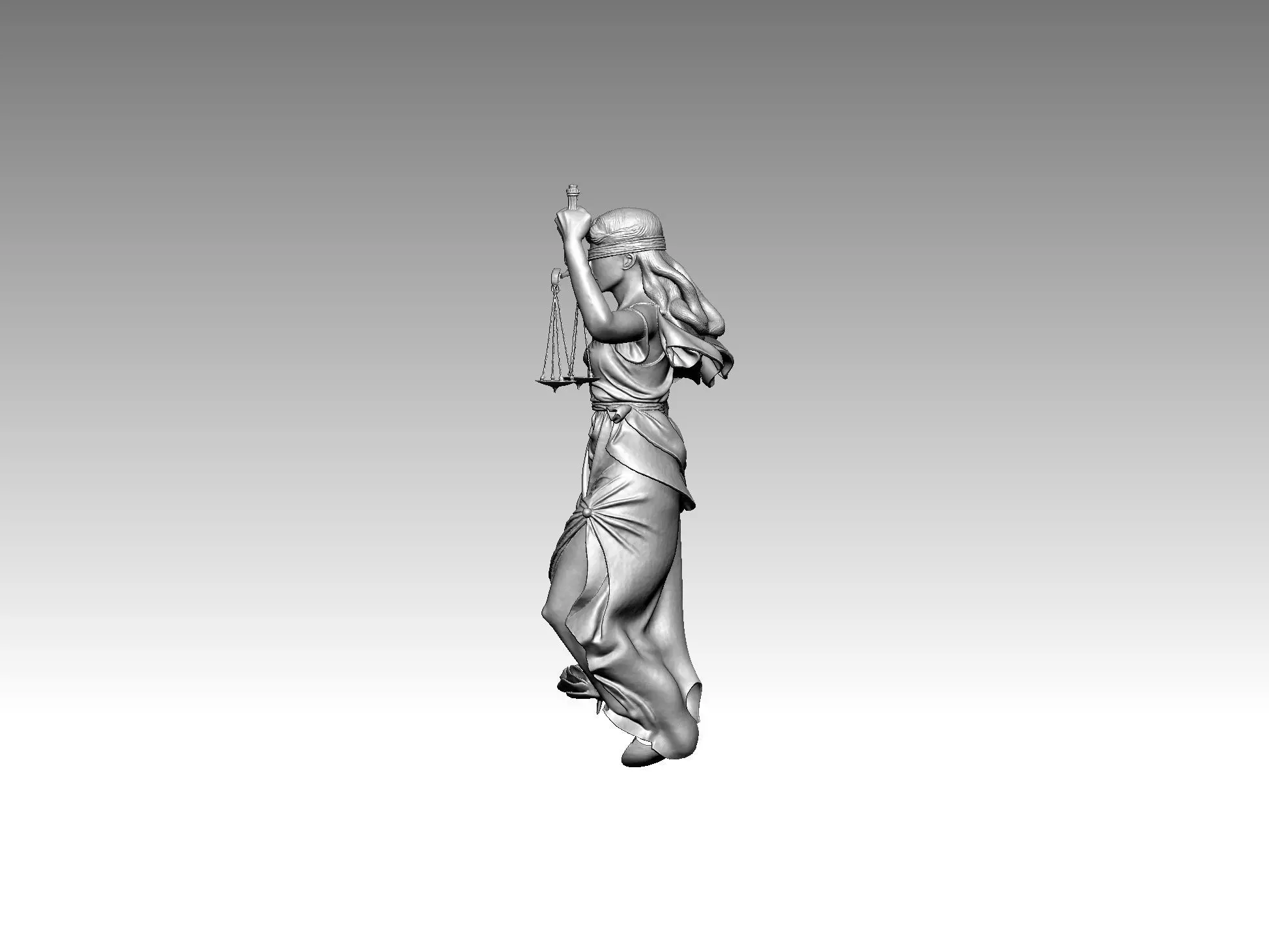 statue women Libra 3D print model_1