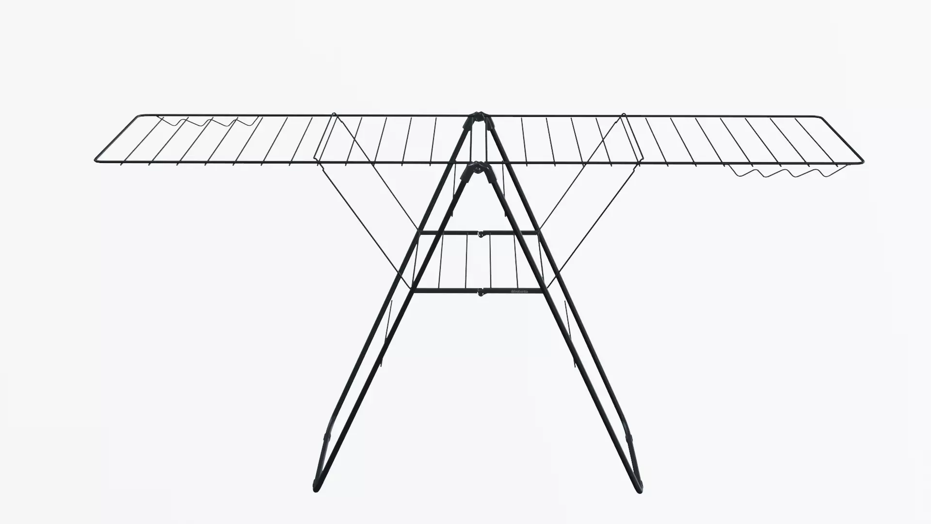 Laundry Drying Rack Low-poly 3D model_3