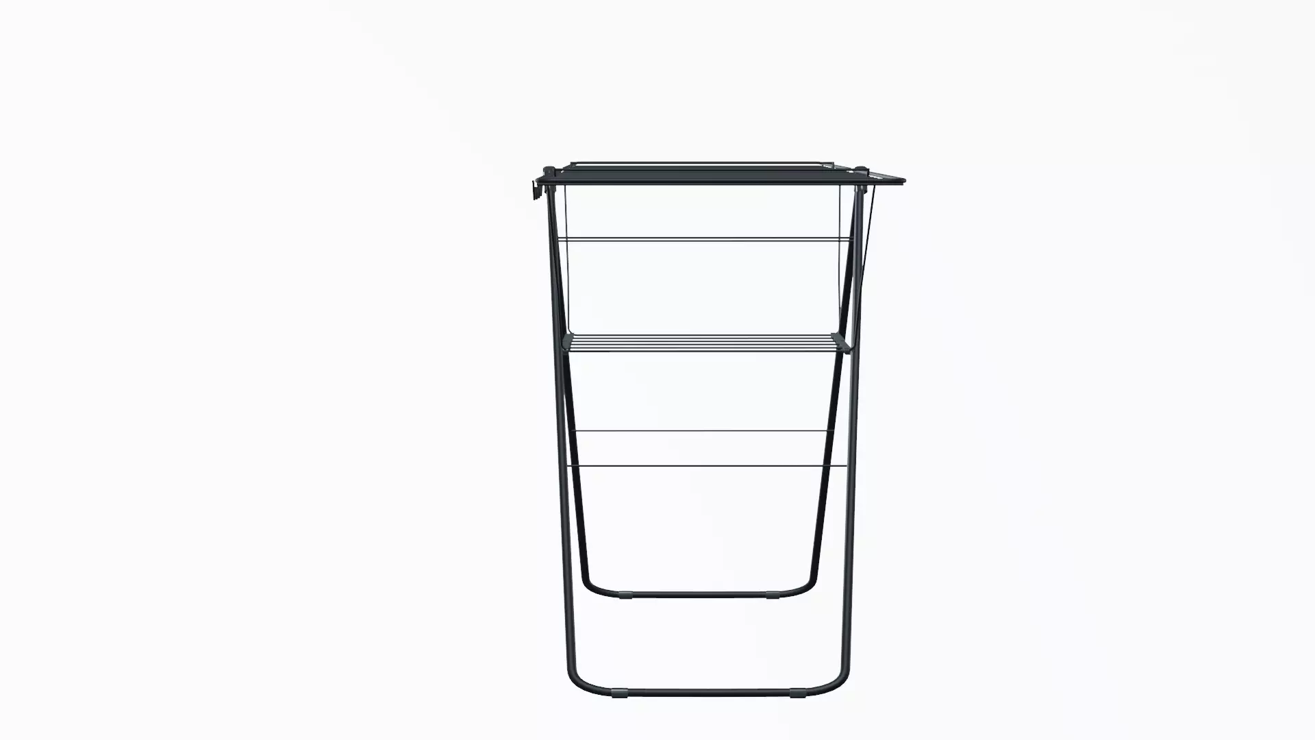 Laundry Drying Rack Low-poly 3D model_7