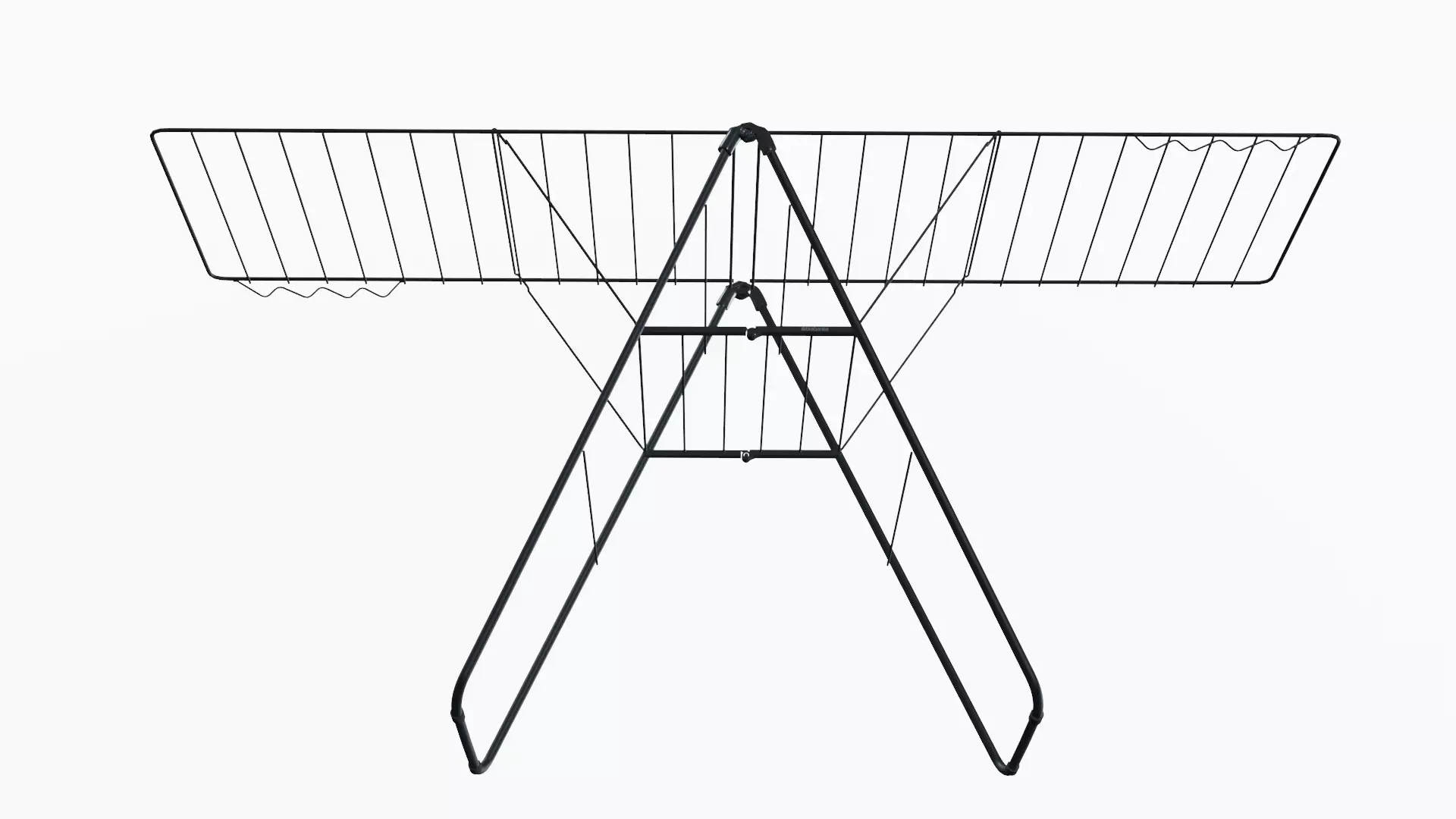 Laundry Drying Rack Low-poly 3D model_6