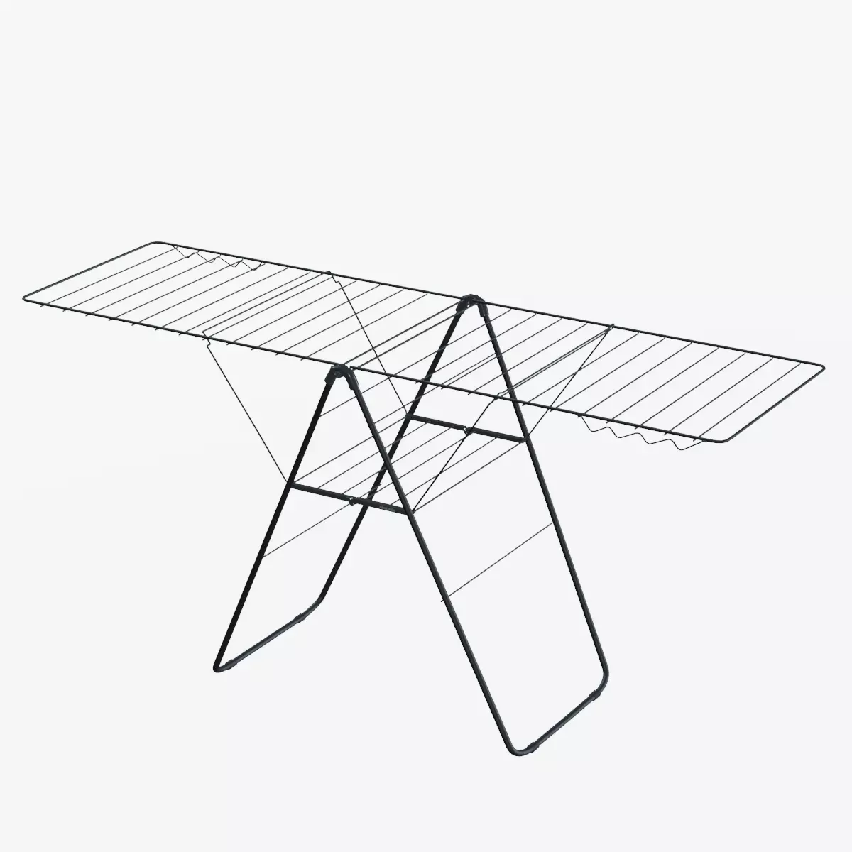 Laundry Drying Rack Low-poly 3D model_0