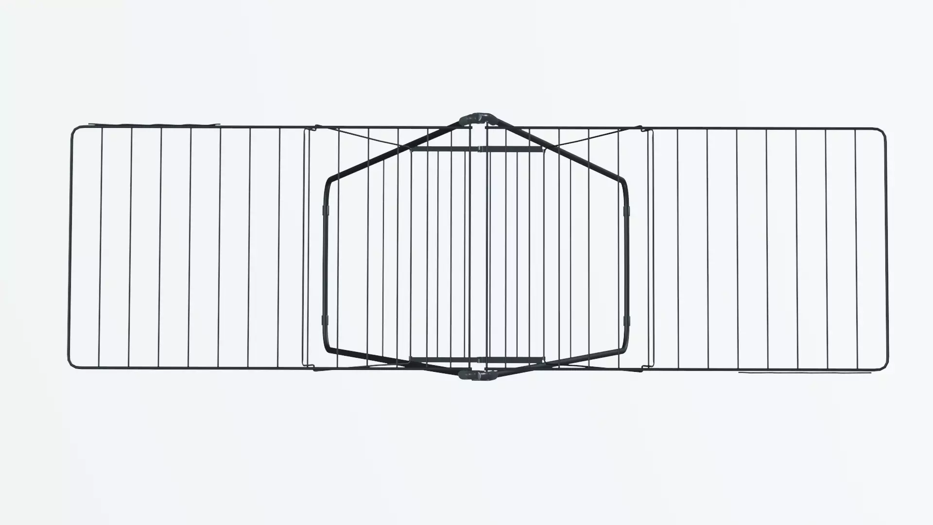 Laundry Drying Rack Low-poly 3D model_5