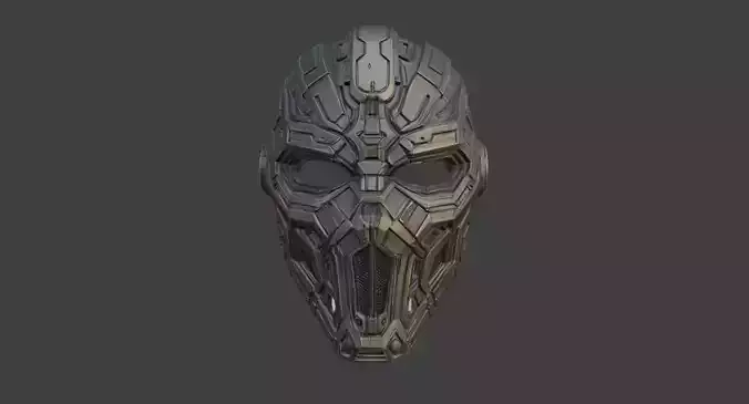 CYBER WARFARE MASK HELMET 3D print model