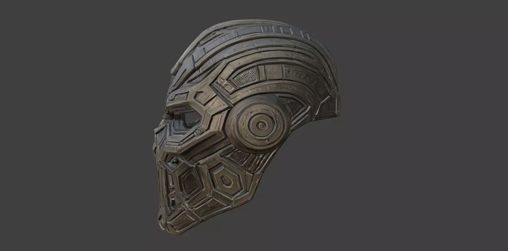 CYBER WARFARE MASK HELMET 3D print model_1