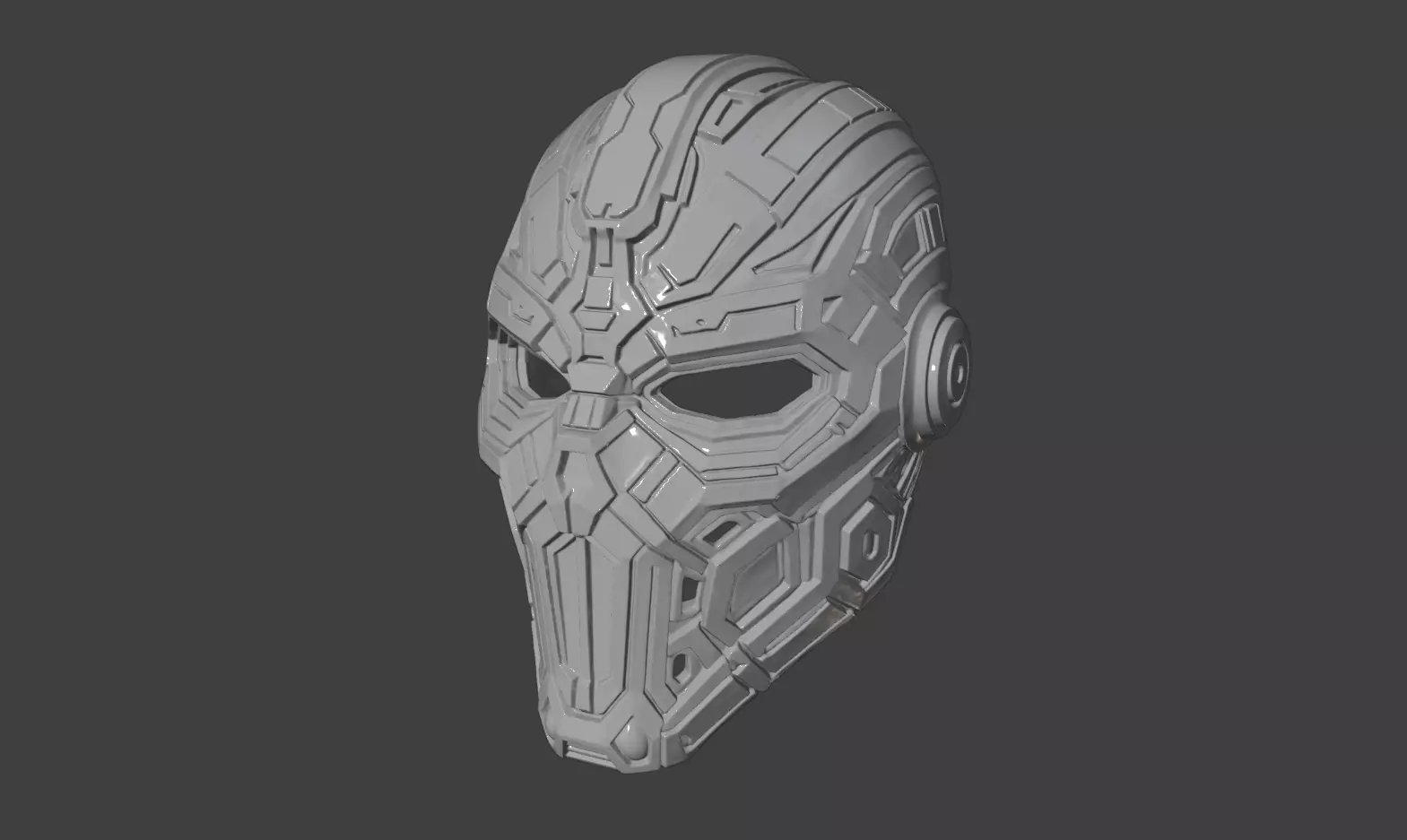 CYBER WARFARE MASK HELMET 3D print model_9