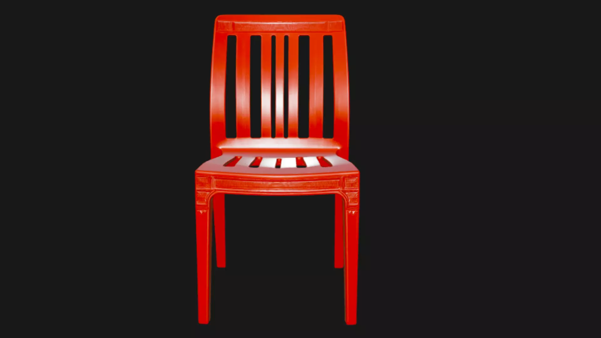Plastic Chair 3D Model 3D model_2