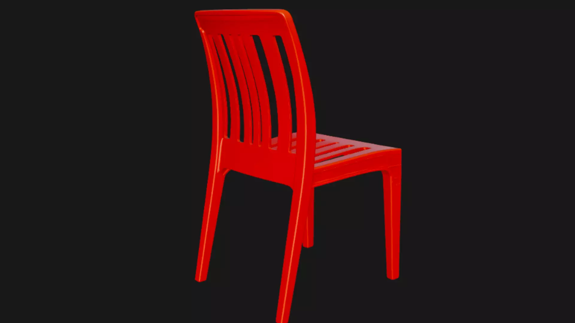 Plastic Chair 3D Model 3D model_3