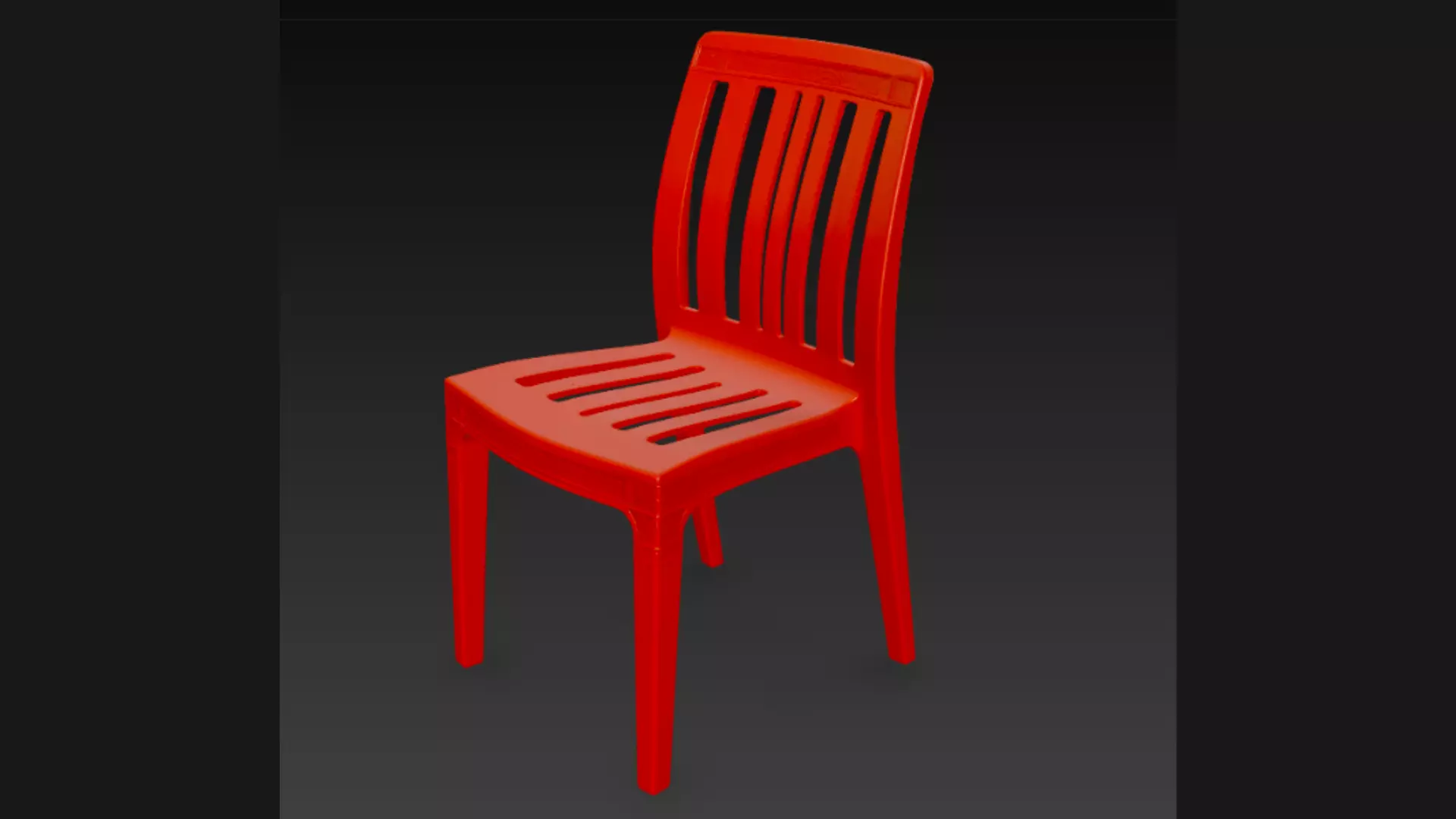 Plastic Chair 3D Model 3D model_5