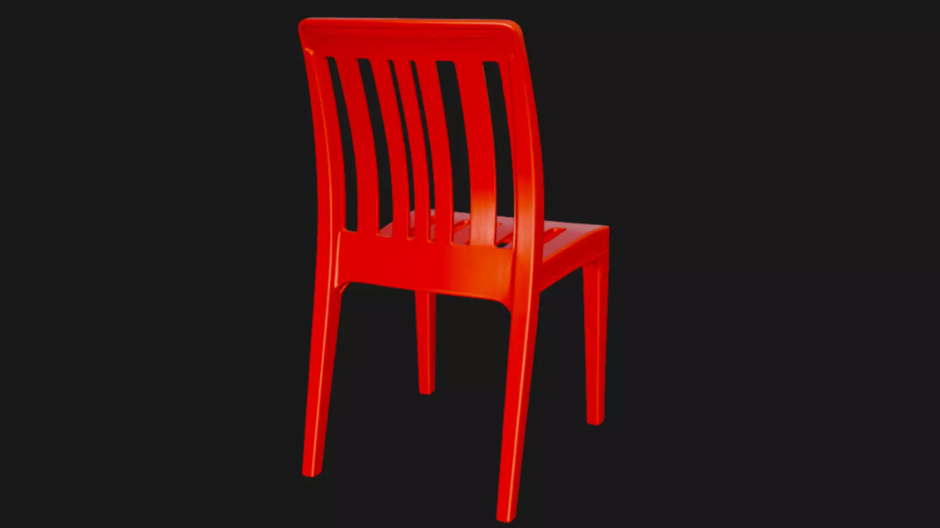 Plastic Chair 3D Model 3D model_6