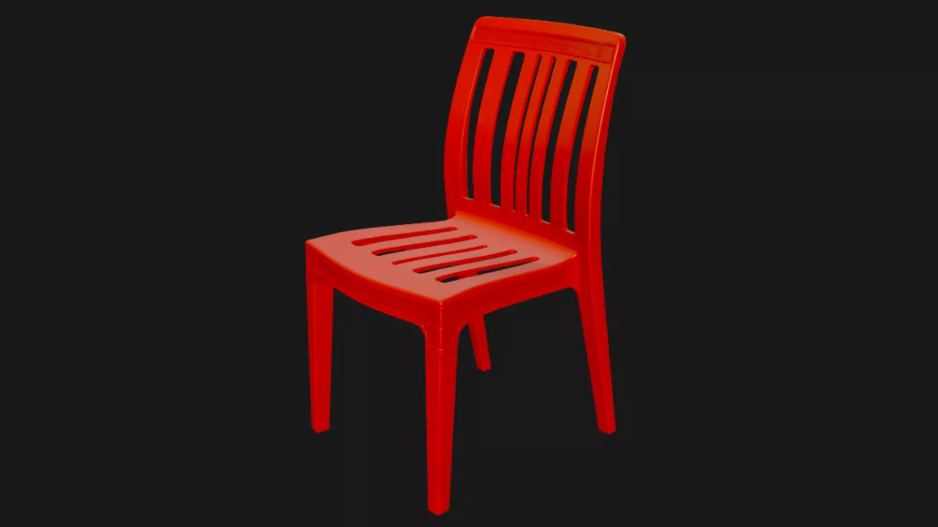 Plastic Chair 3D Model 3D model_1