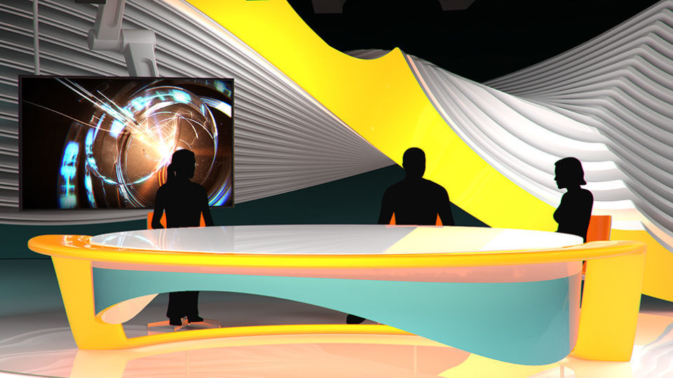 Virtual TV Studio 03 3D model_7