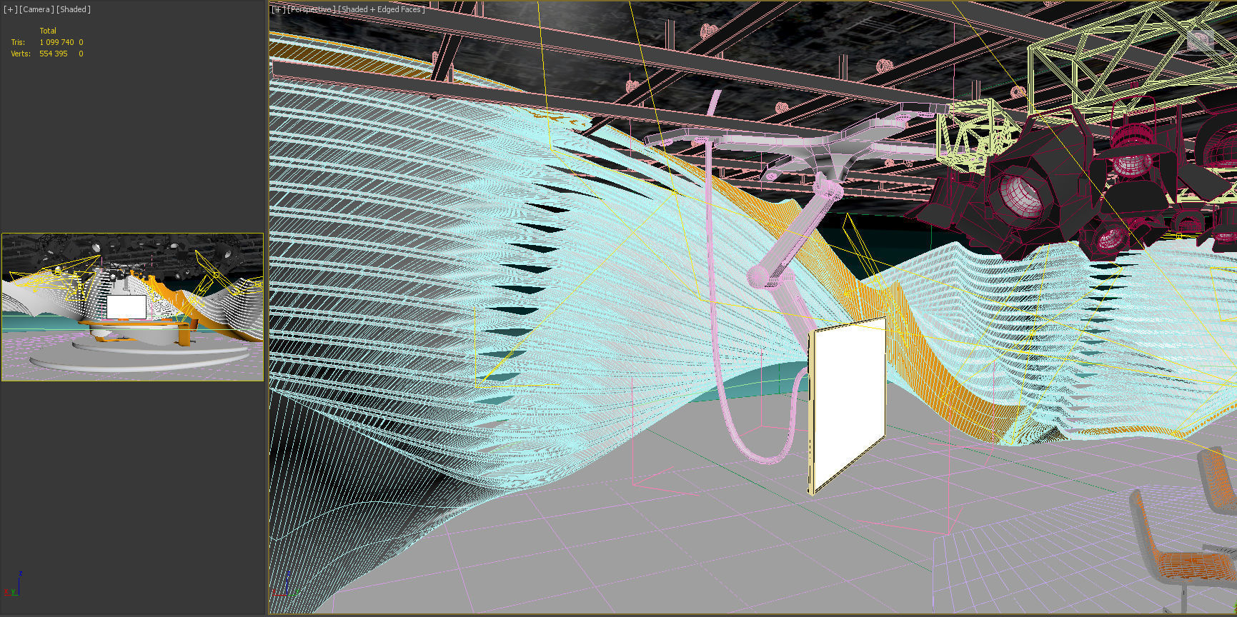 Virtual TV Studio 03 3D model_12