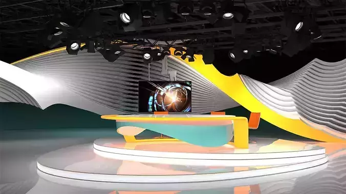 Virtual TV Studio 03 3D model