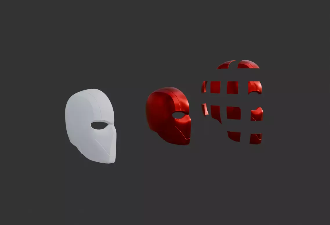 Red Hood Mask 3D print model_5