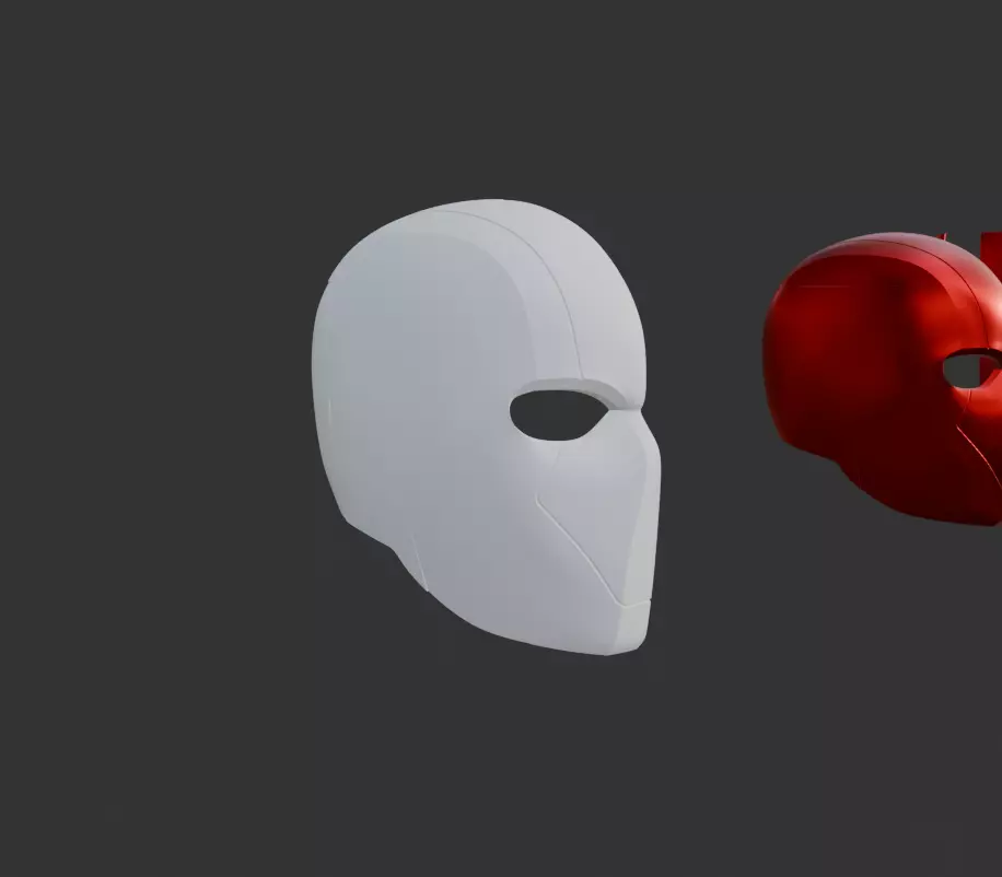 Red Hood Mask 3D print model_1