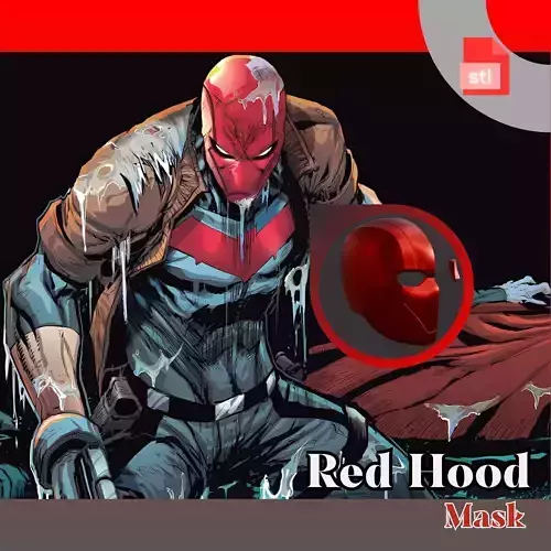 Red Hood Mask 3D print model Red Hood Mask 3D print model