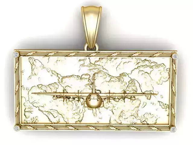 C  130 Hercules Aircraft Pendant 3D Printable Model 3D print model