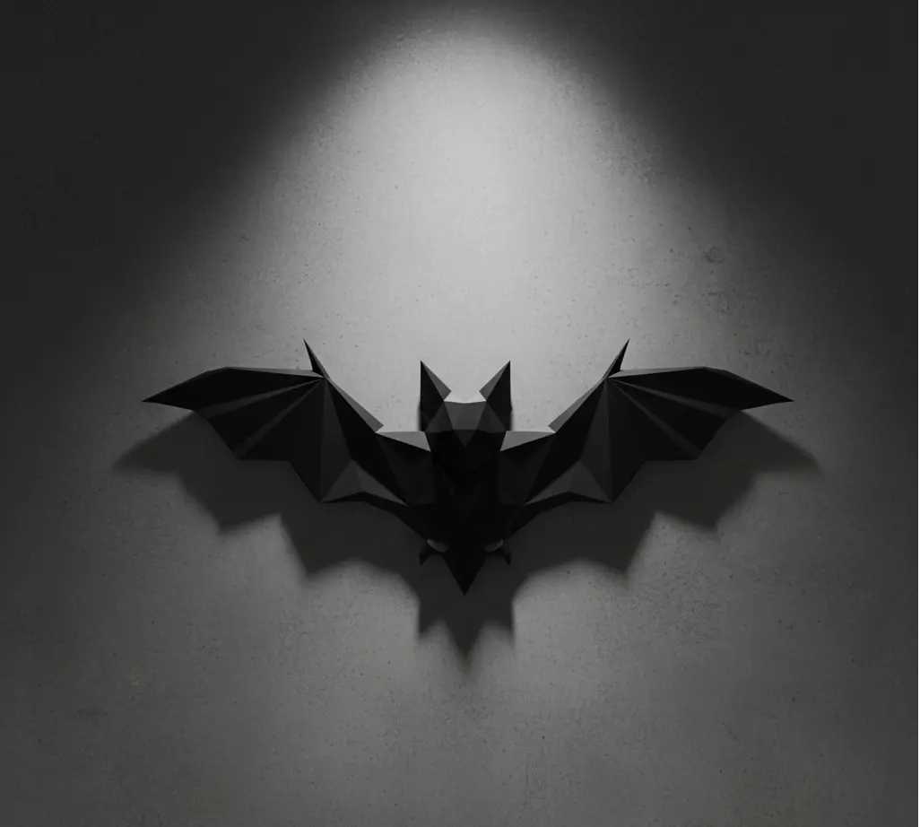 Vampire Bat Wall Decor Halloween 3D Printable Art 3D print model_0