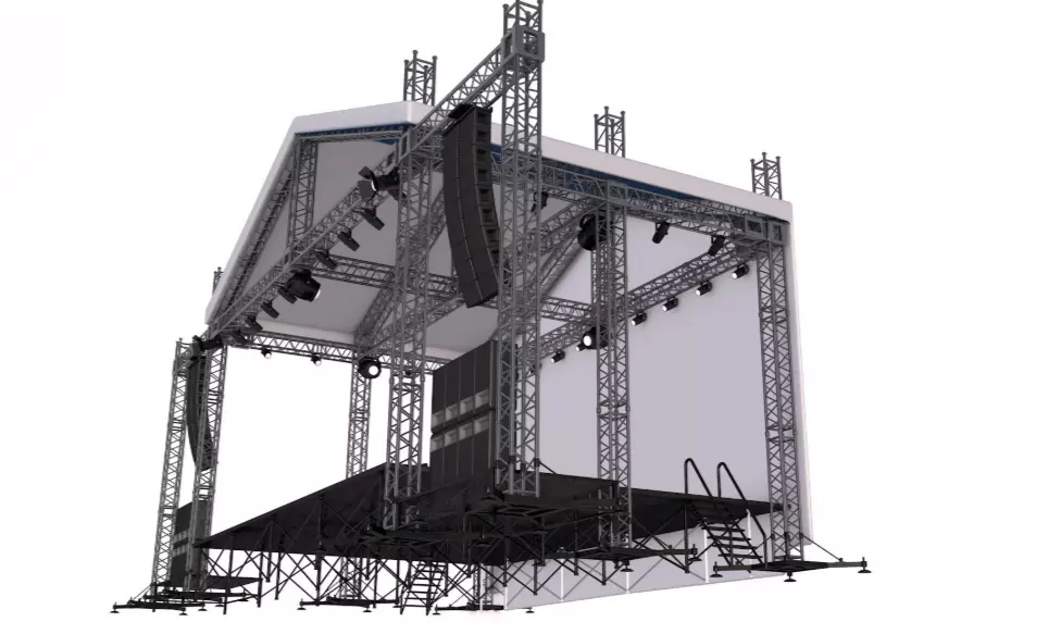 Full Concert Stage 3D model_4