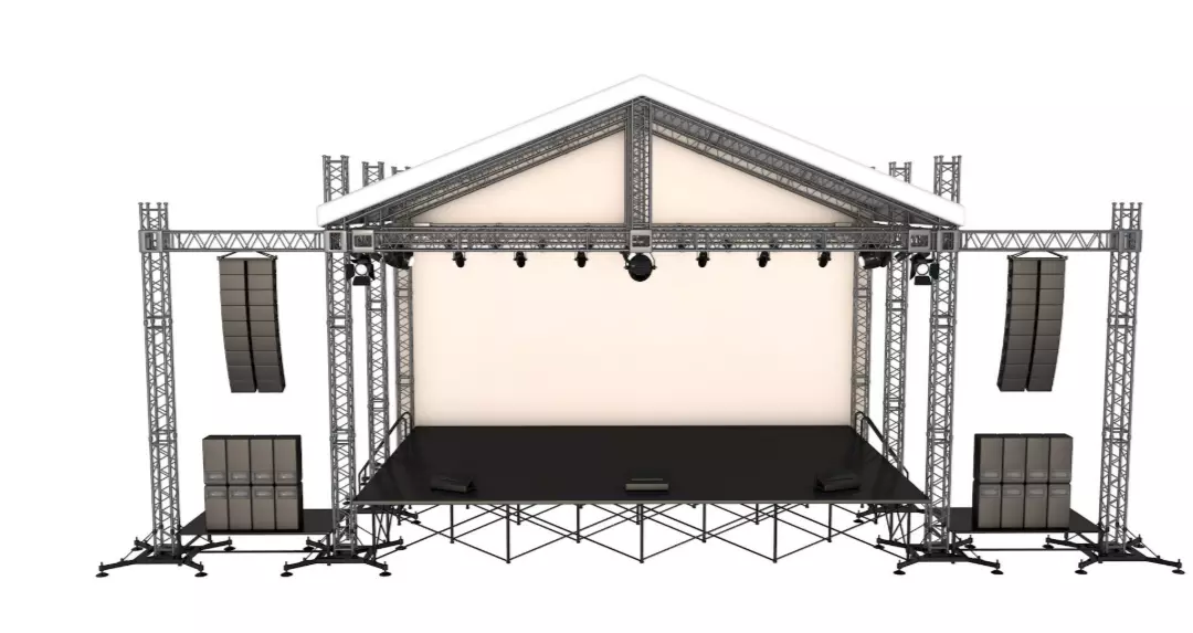 Full Concert Stage 3D model_1