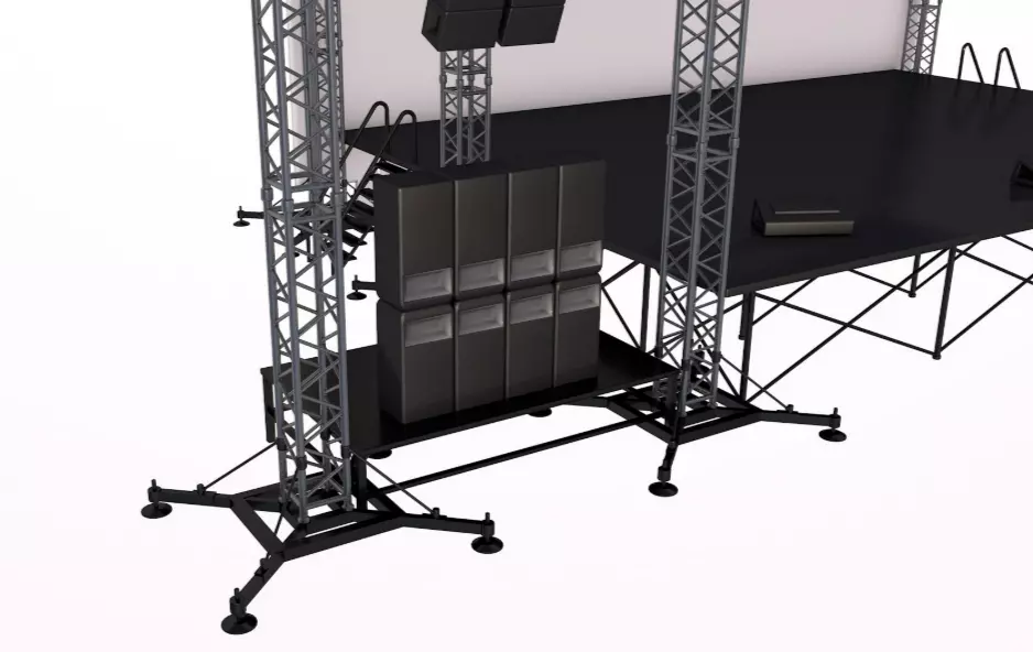 Full Concert Stage 3D model_7