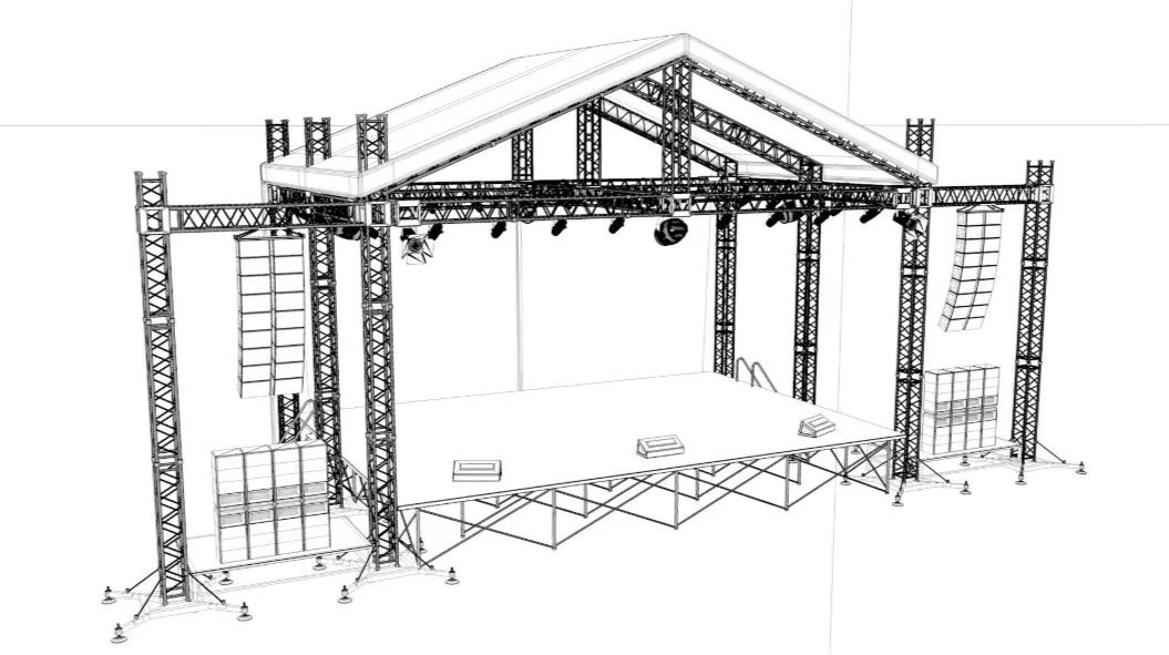 Full Concert Stage 3D model_8